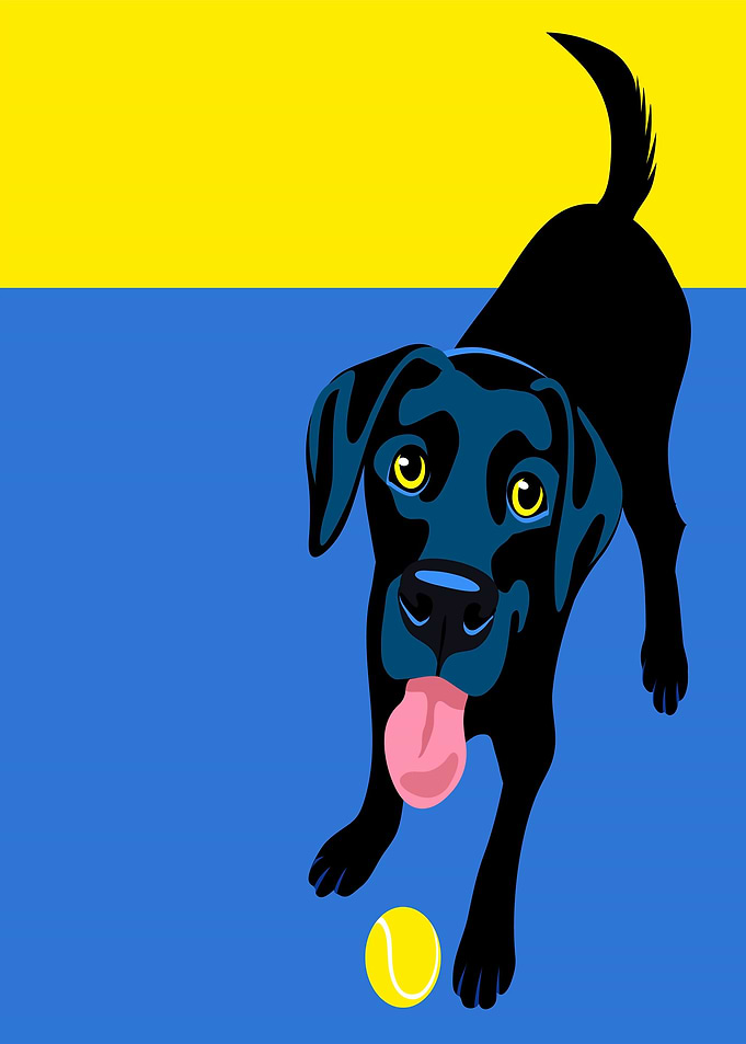 80s Style Dog