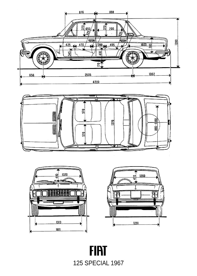 BNW Fiat 125 Special 1967