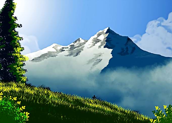 the mountain