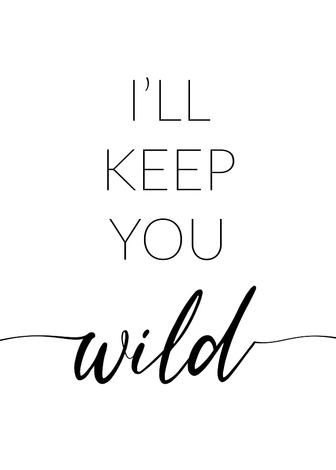 I will keep you wild
