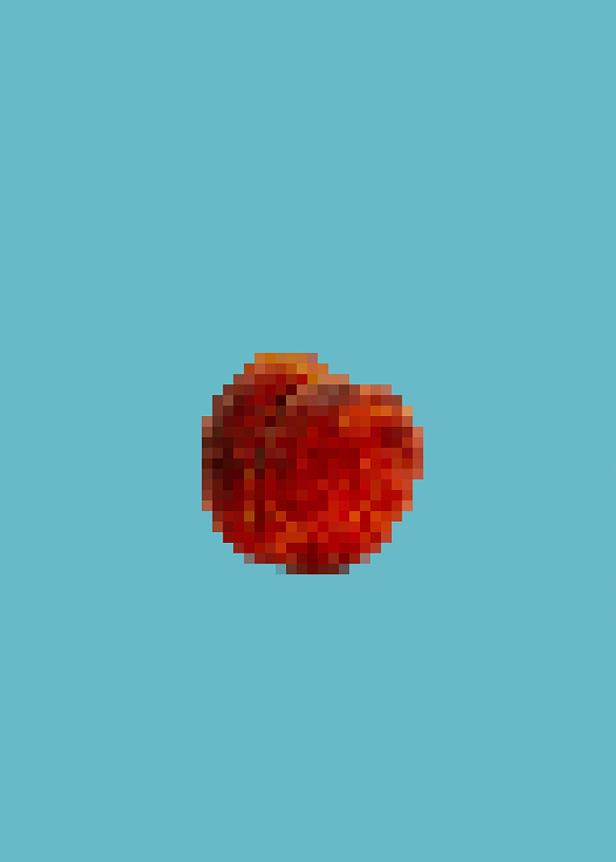 Fruit Pixel Art Peach