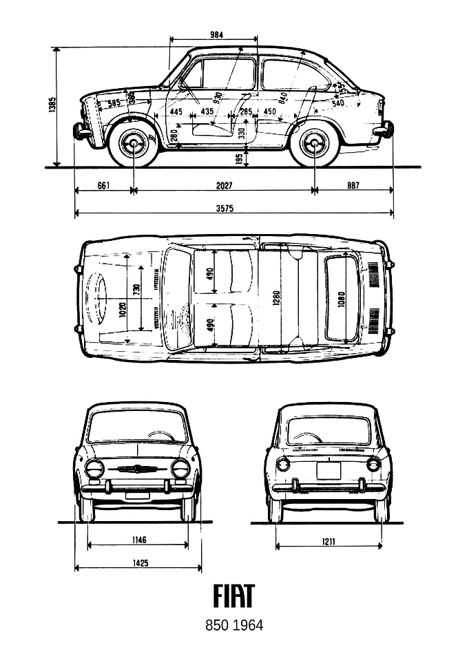 BNW Fiat 850 1964