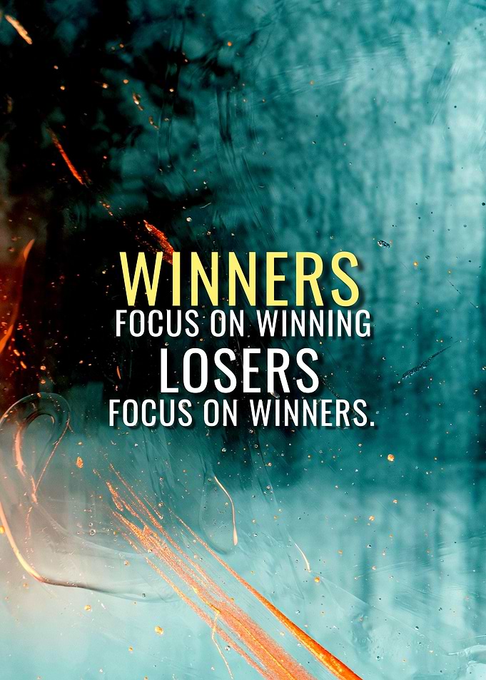 Losers Focus On Winners