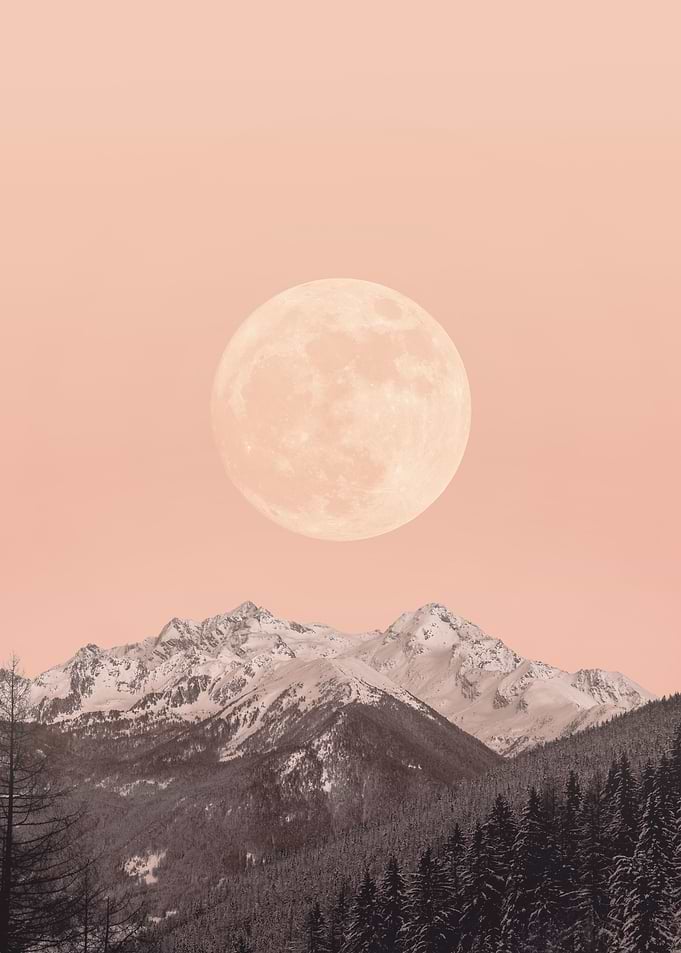 moon and mountain