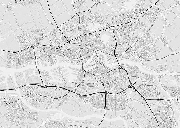 Rotterdam Netherlands Map