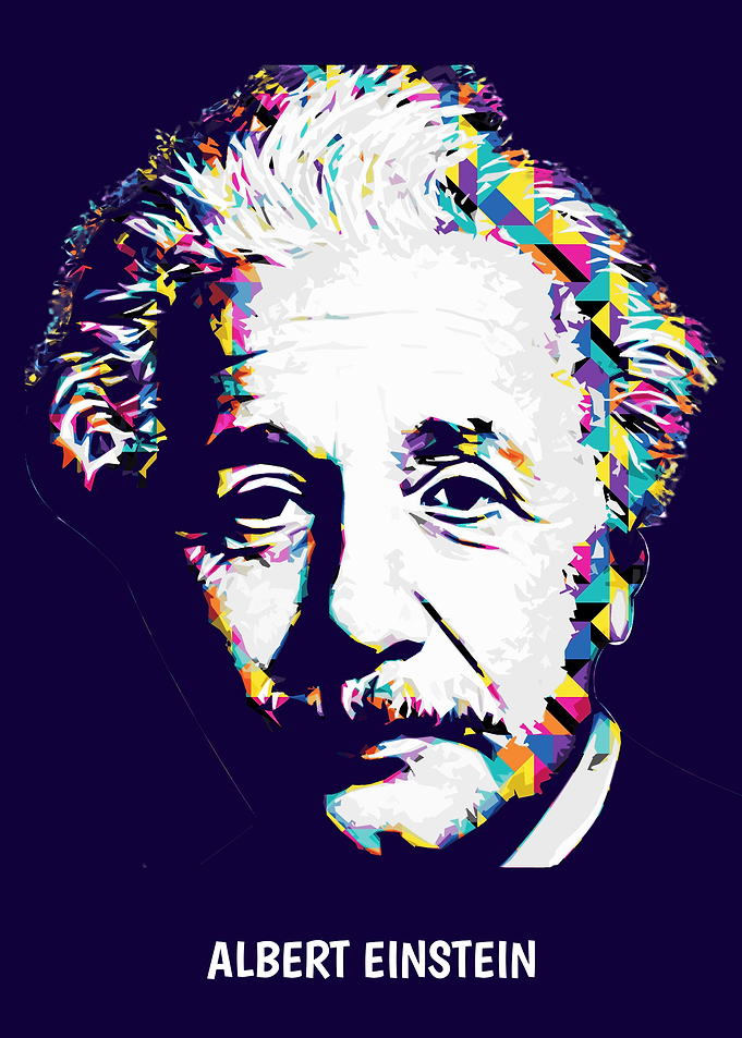 Colorful Albert Einstein 1