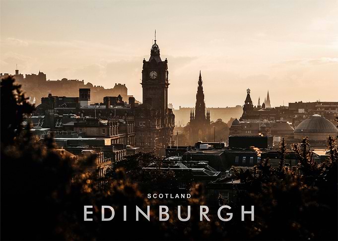 Edinburgh night view