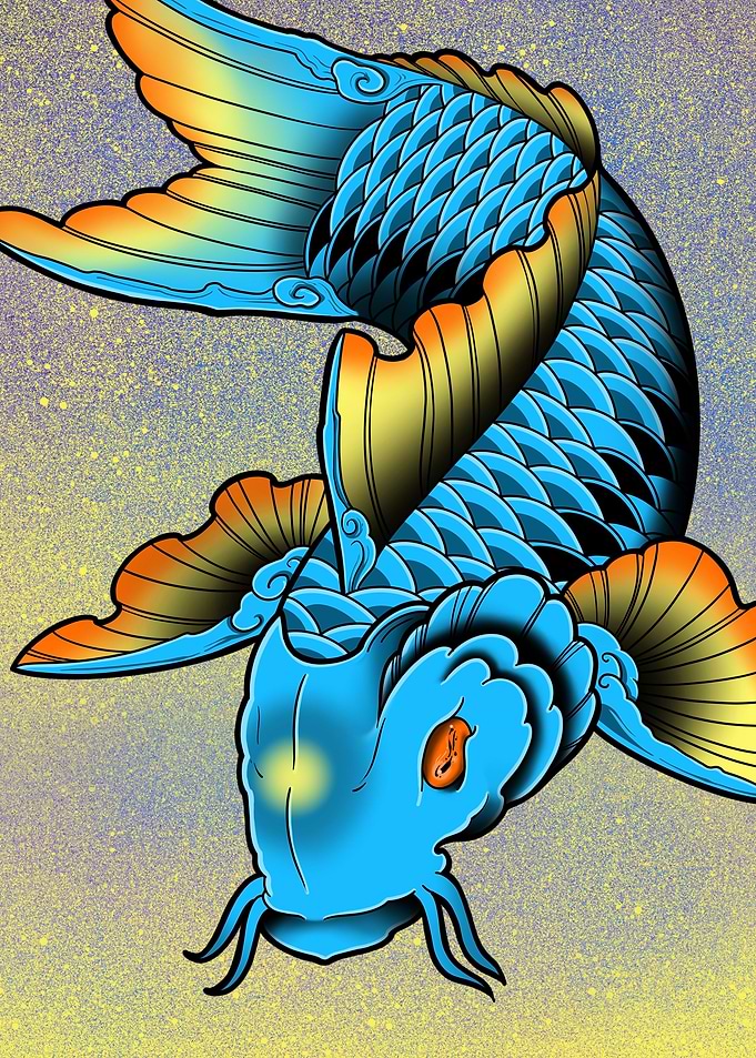 Blue Koi