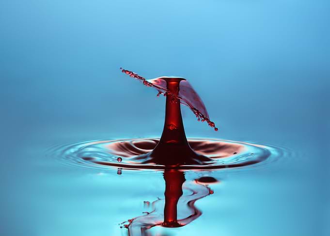 Flat Red Splash