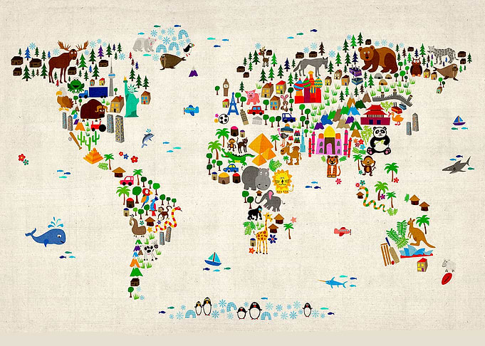 Animal World Map
