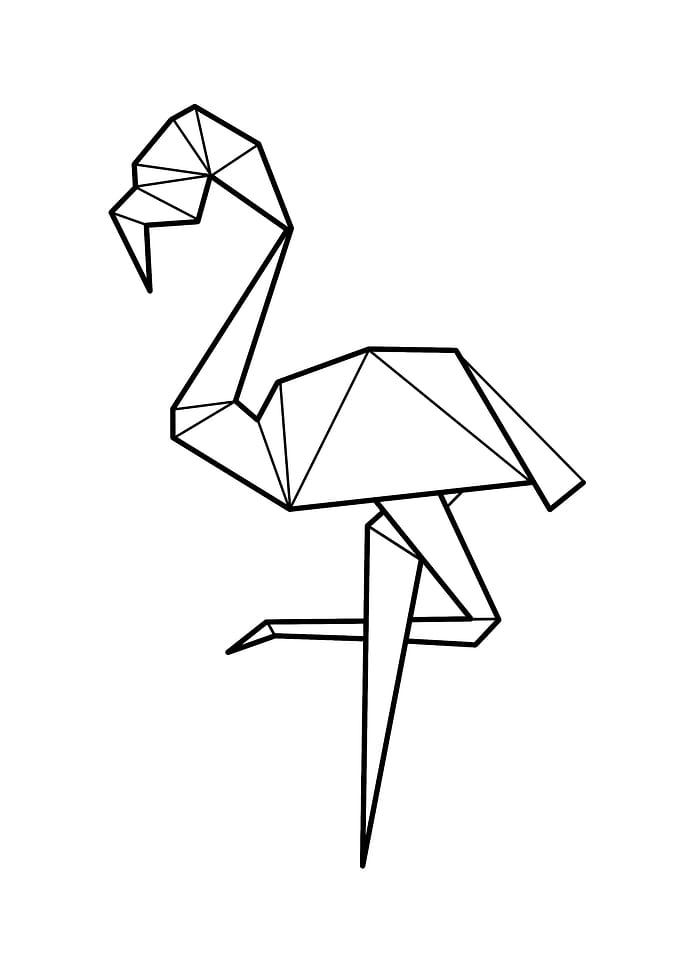 Polygonal Flamingo