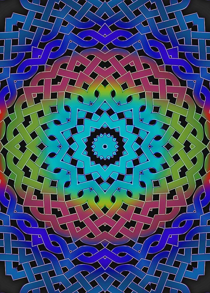 Rainbow Celtic Kaleidoscop