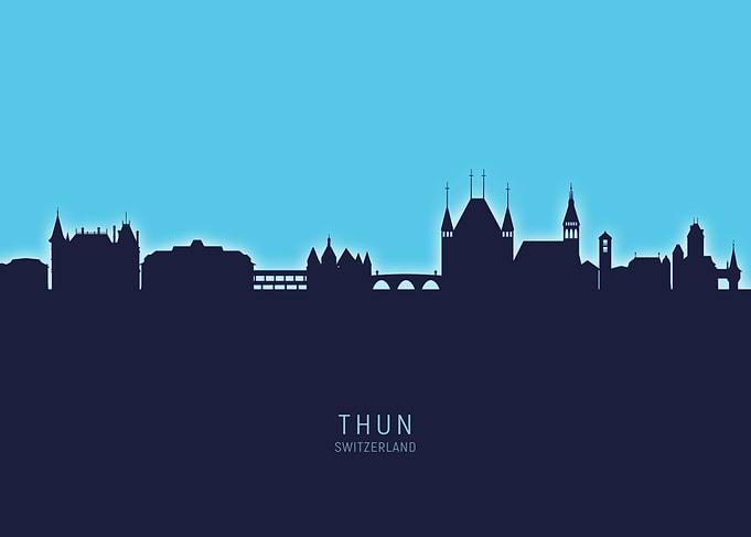 Thun Skyline Switzerland