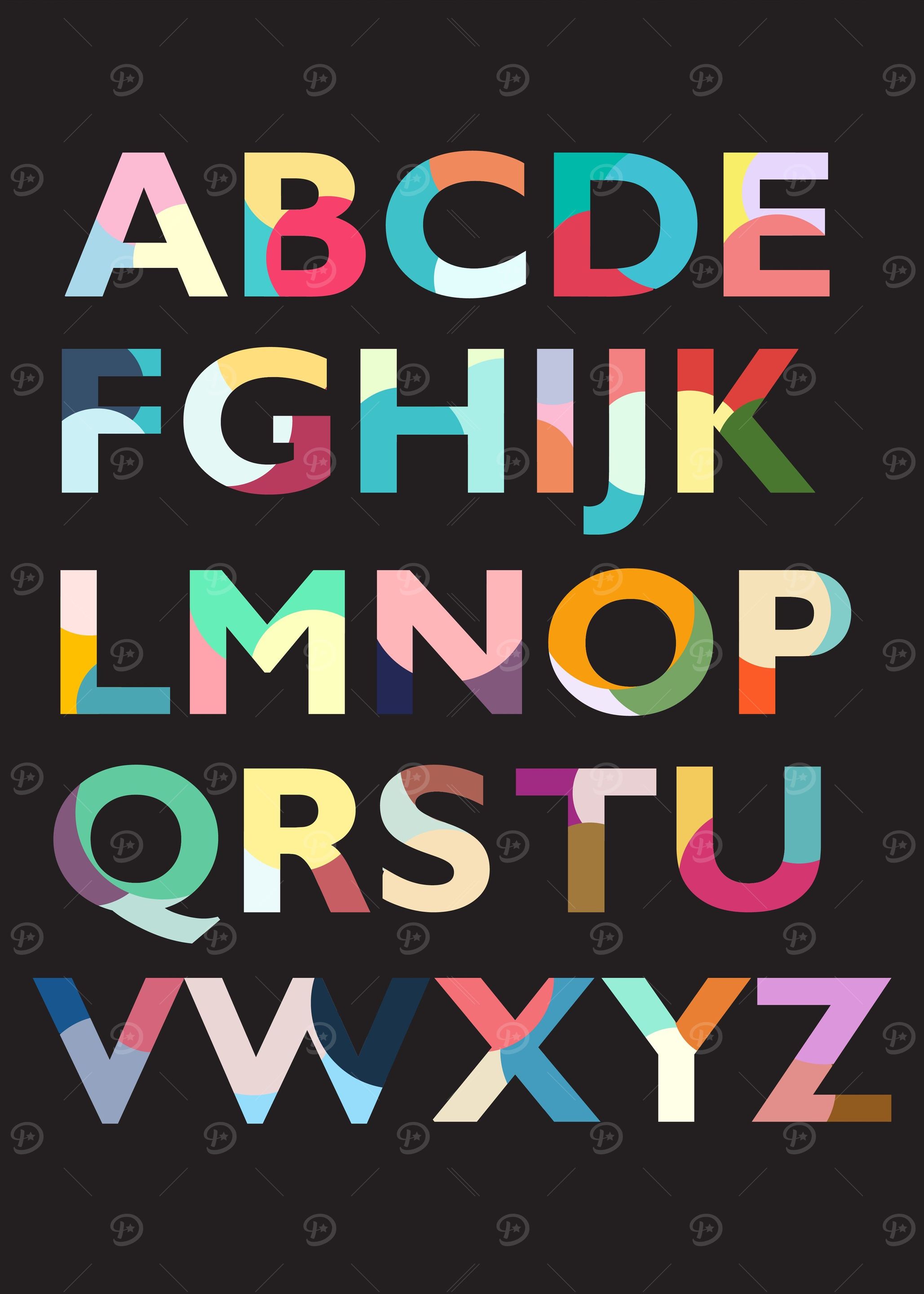 Colorful ABC Alphabet