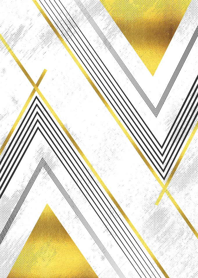 Geometric Art No 5 gold