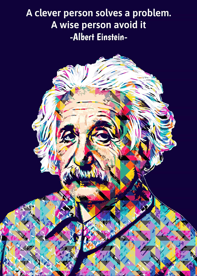 Colorful Albert Einstein 4