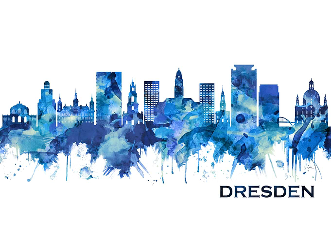 Dresden Germany Skyline