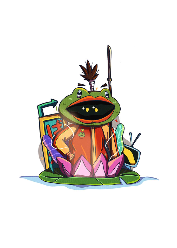 Frog Nandle Naginata