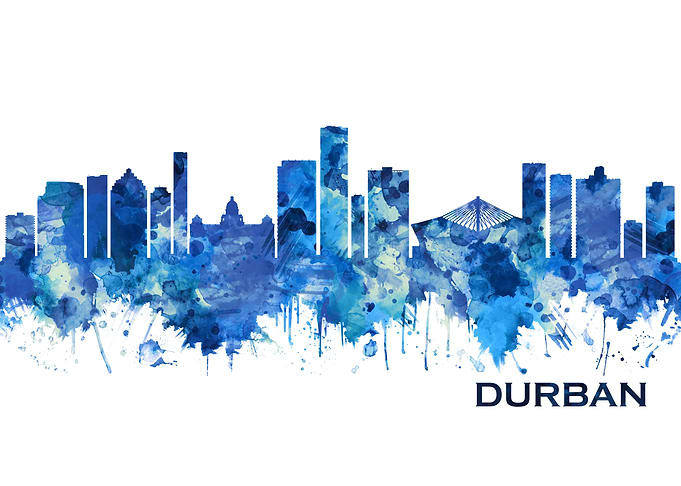Durban Skyline Blue