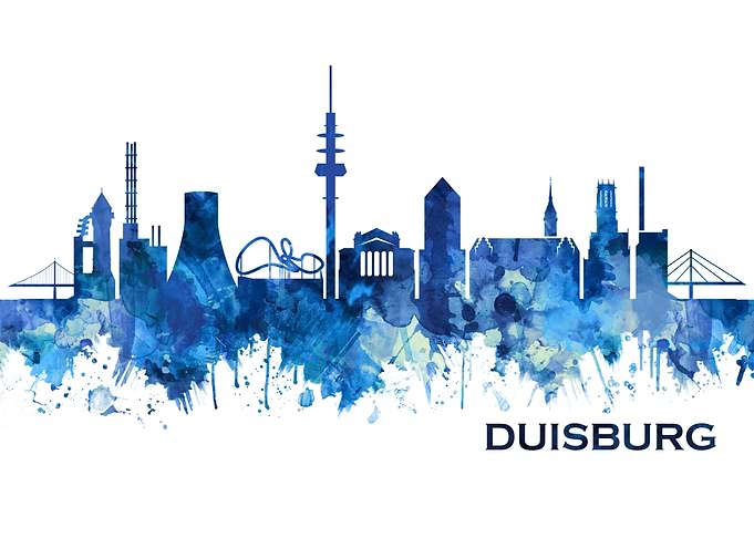 Duisburg Germany Skyline