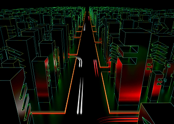 Tron City Night