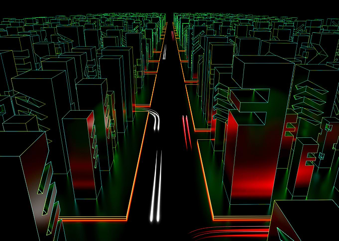 Tron City Night