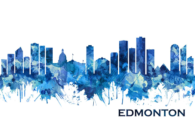 Edmonton Canada Skyline