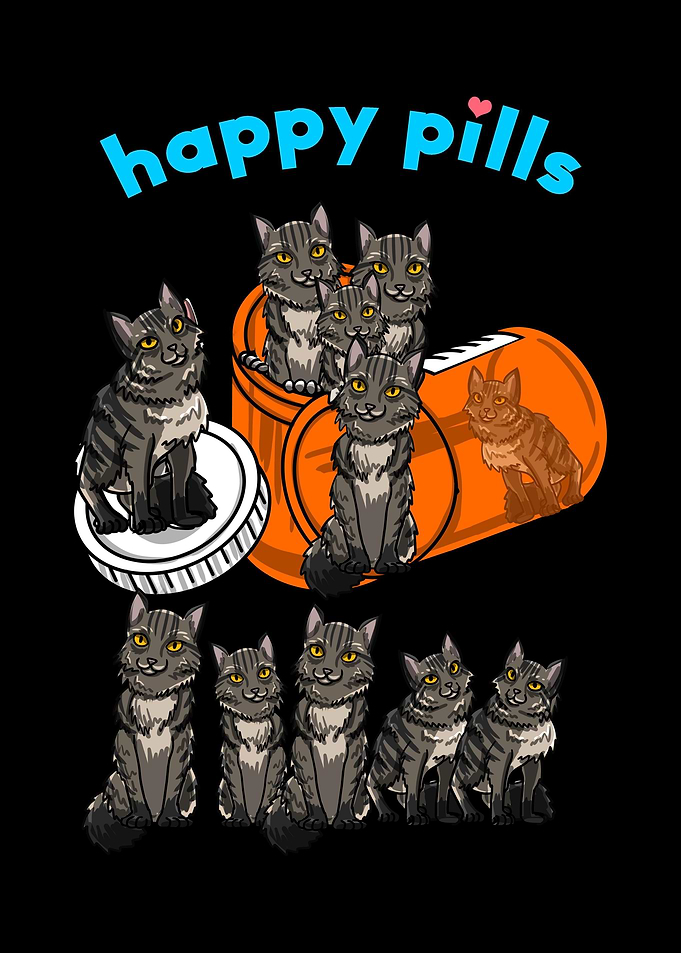 Happy Pills Maine Coon