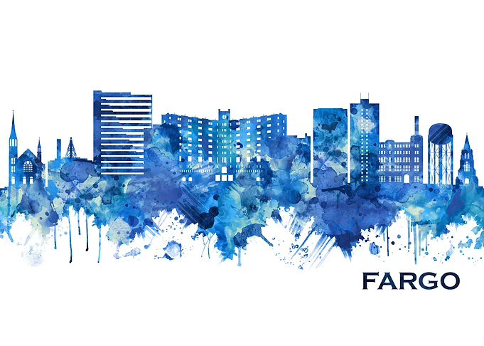 Fargo North Dakota Skyline