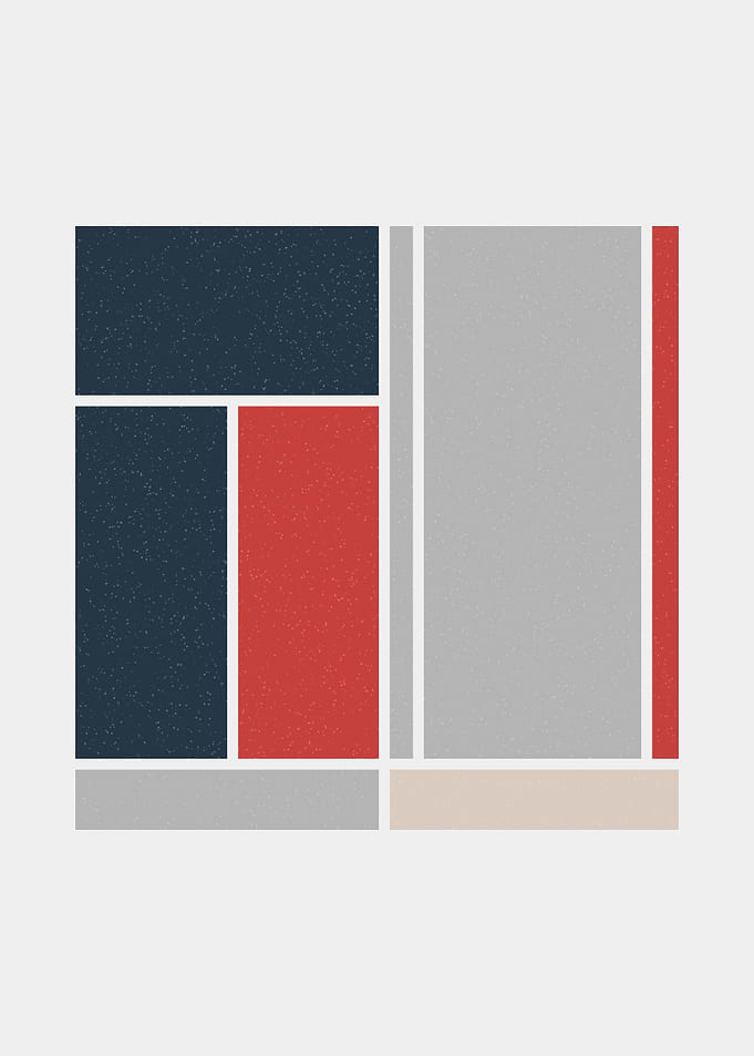 Mondrian style art