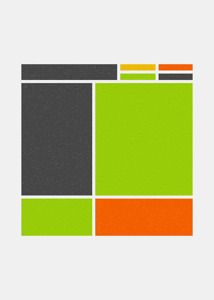 Mondrian style art