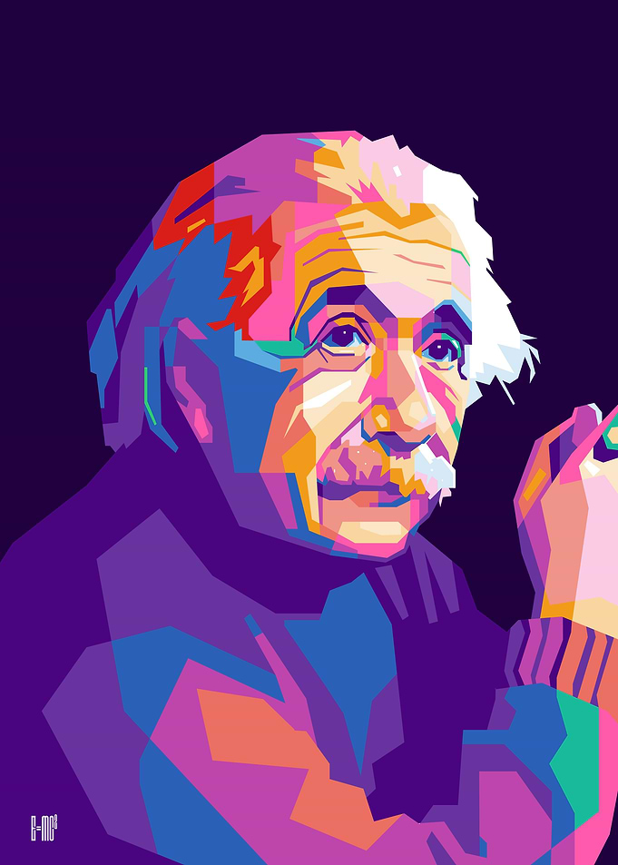 Albert einstein popart