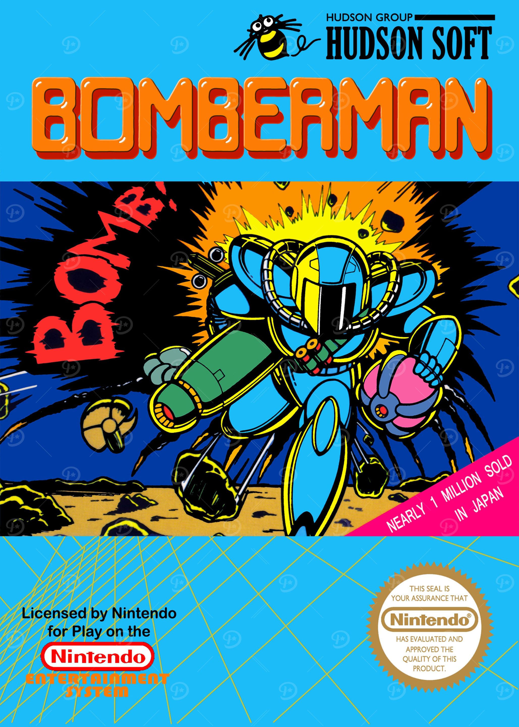 Bomberman nes cover