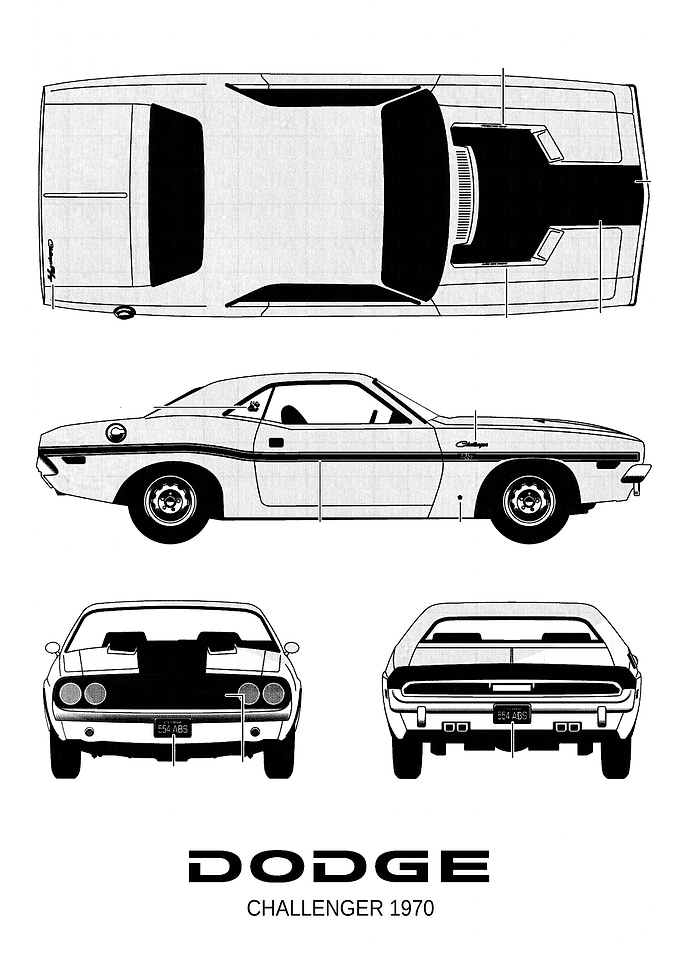 BNWDodge Challenger 1970