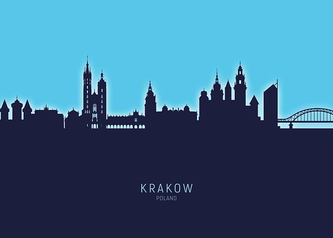 Krakow Skyline Poland