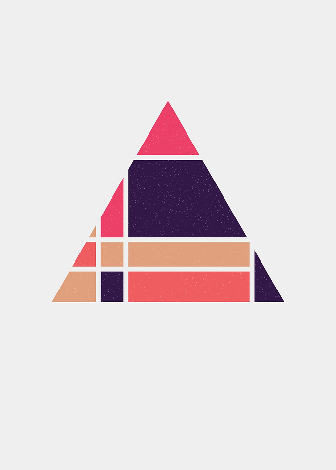 Mondrian style art colorfu