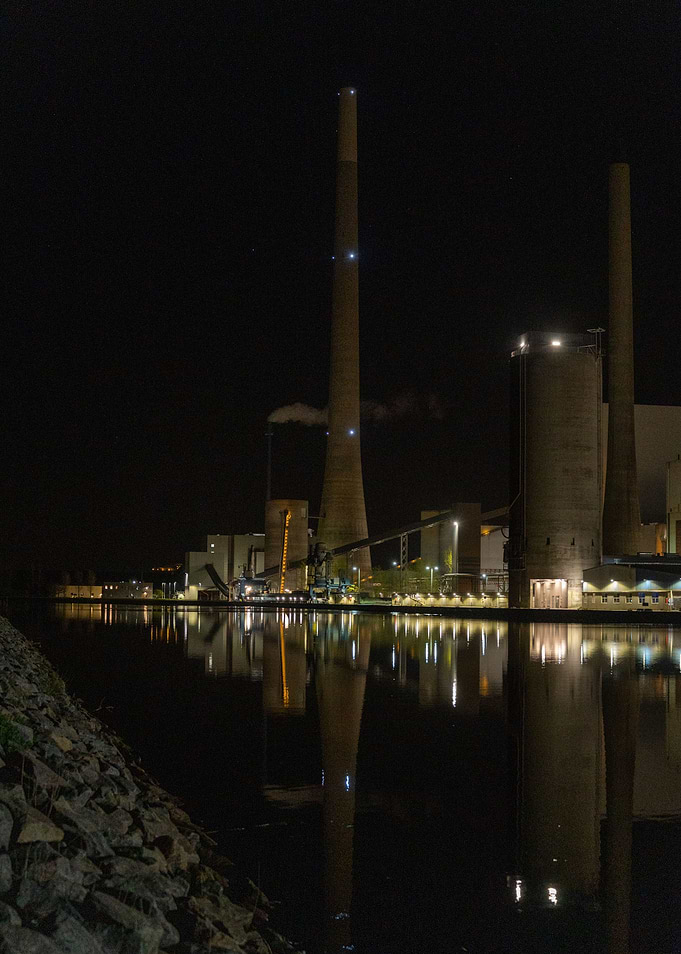 Fynsvaerket at Night