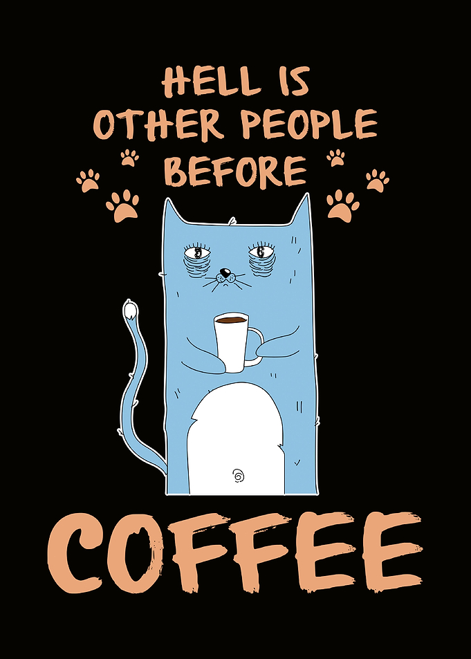 Cat Coffee Hell Meme
