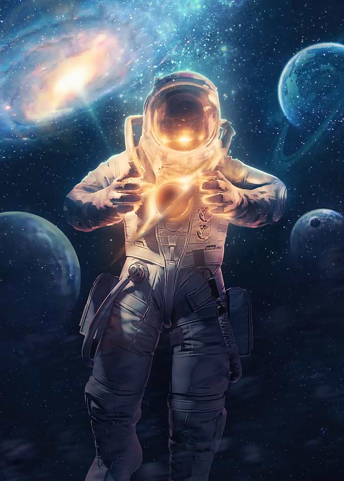 The cosmic astronaut