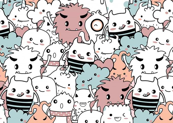 doodle monster
