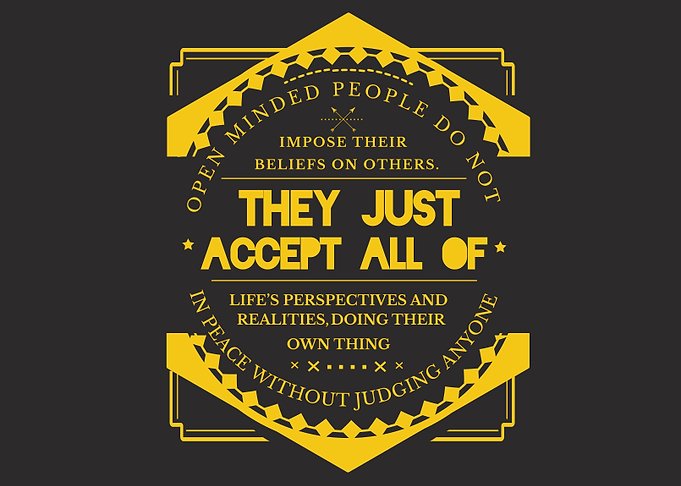 open minded people