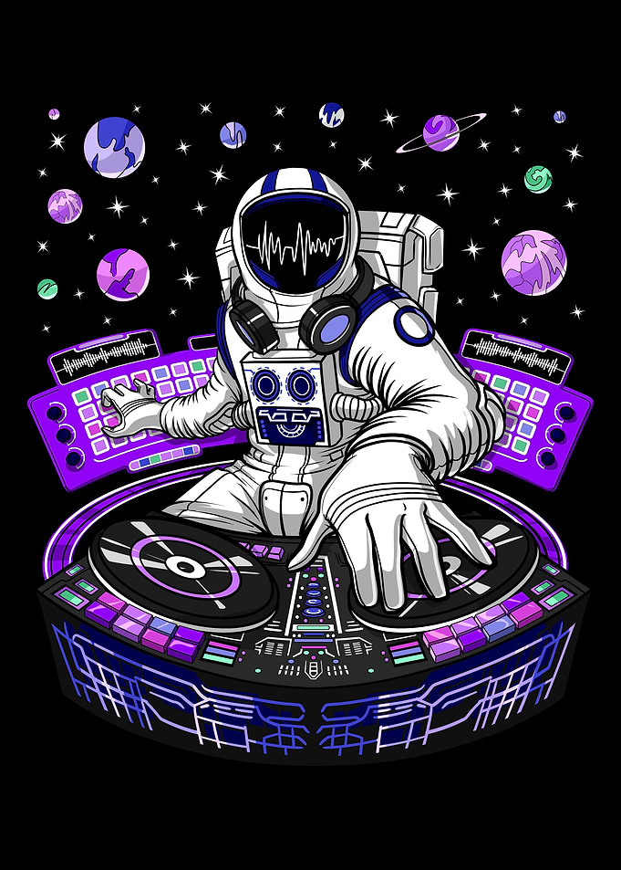 Astronaut Techno Music DJ