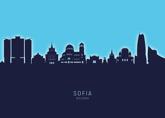 Sofia Skyline Bulgaria