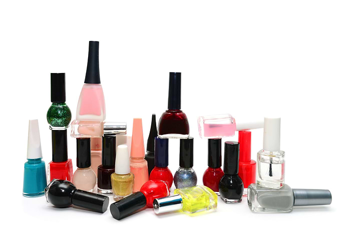nail polish pile