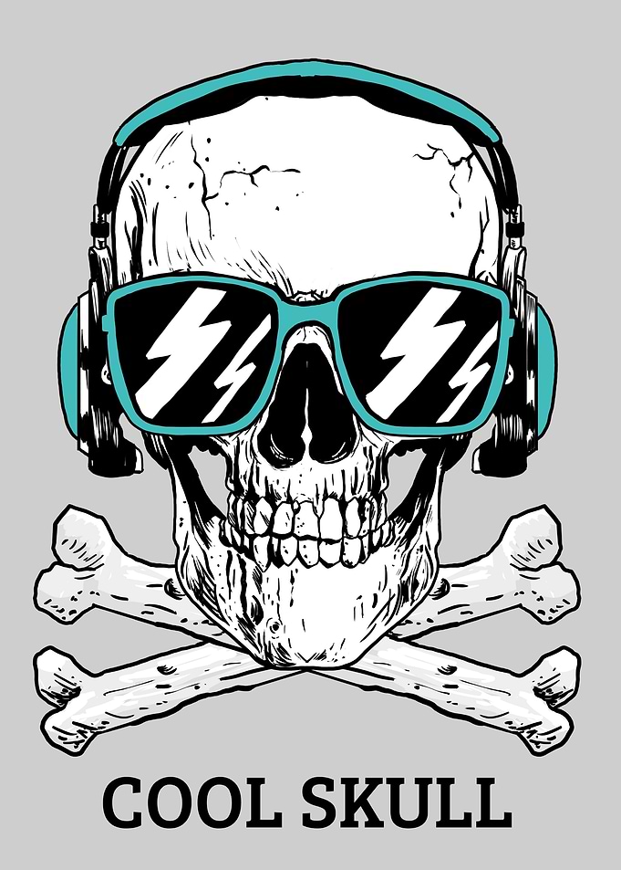 Cool Skull listen to Music