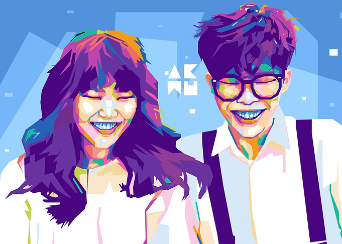 Akmu portrait pop art