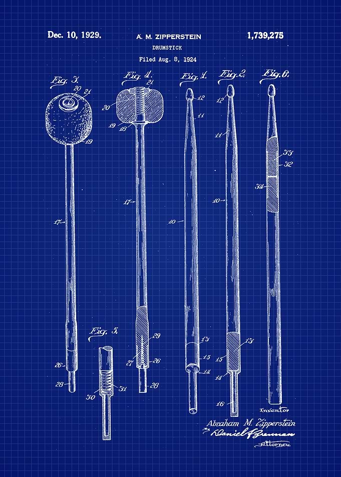 1929 Drumstick Blueprint