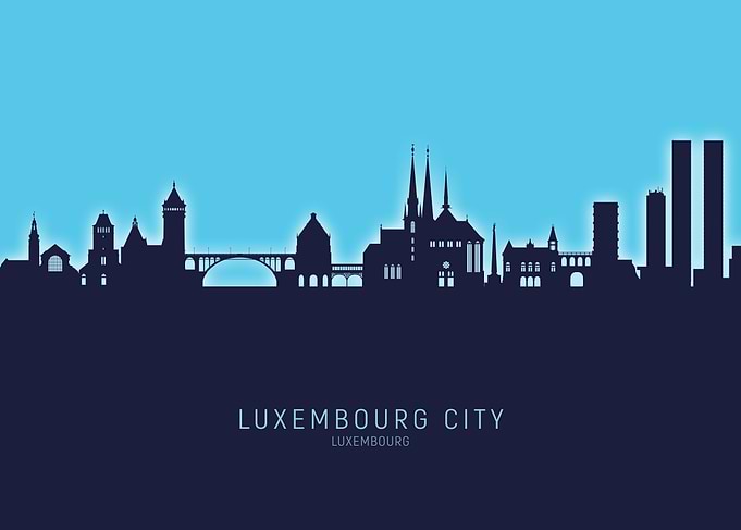 Luxembourg City Skyline