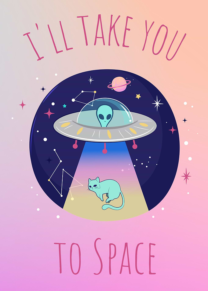 Aliens take a Cat to Space