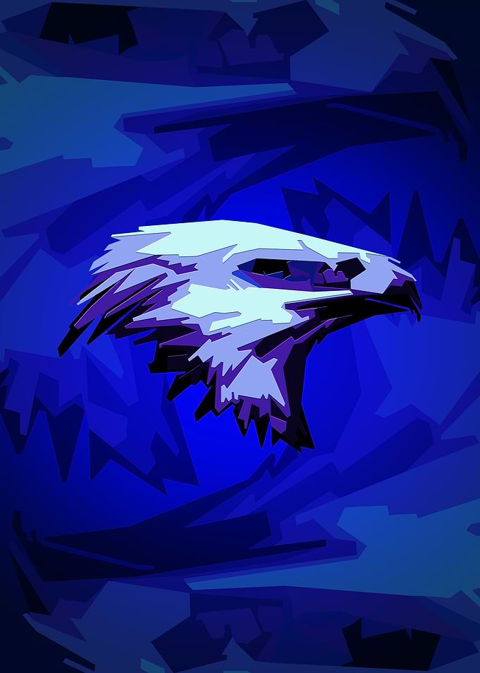 Blue Eagle Head